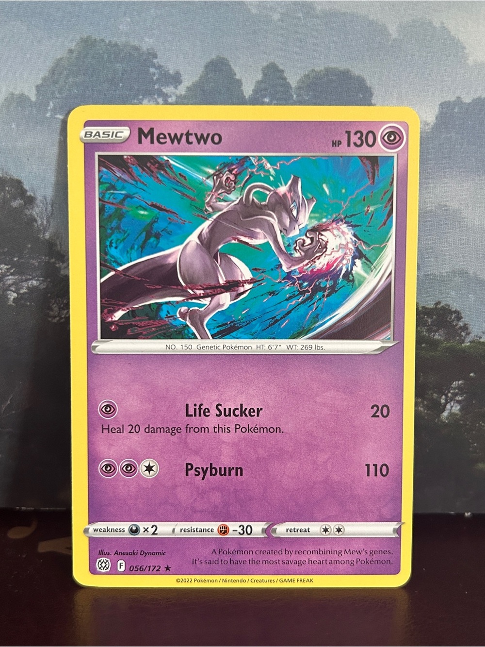 Pokémon Mewtwo 056/172 Brilliant Stars Card